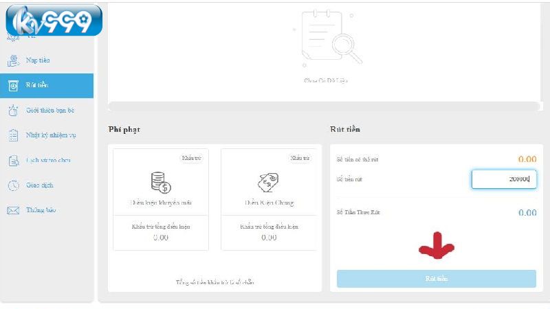 Nhấn OK xác nhận lệnh rút tiền Nhấn OK xác nhận lệnh rút tiền